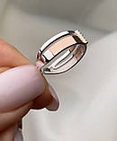 Срібна жіноча каблучка кільце з каменями 1587.50, фото 4