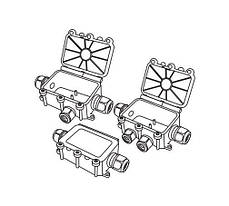 Коробка розподільча захищена, 4 вводи, тип А IP68 серії UProbox |пиловологозахищена, АСКО-УКРЕМ (A0280010003), фото 2