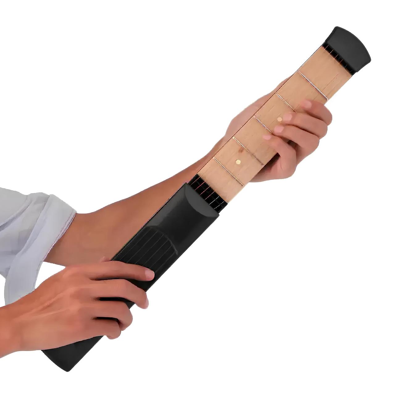 Кишенькова гітара RESTEQ 25 см компактний тренувальний інструмент для відпрацювання акордів