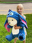 М'яка іграшка Стич ведмедик в капішоні/Ведмедик в костюмі Стіча 70см, фото 6