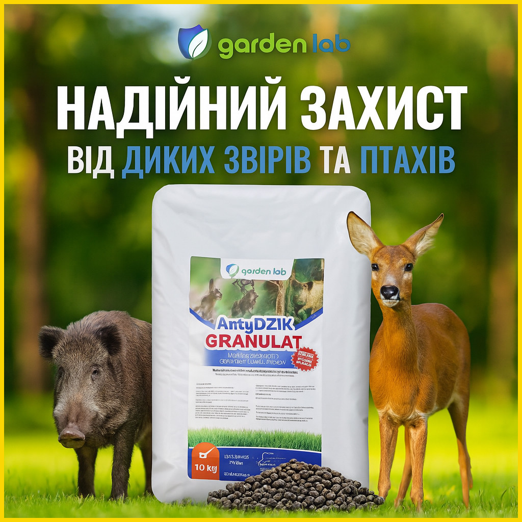 Відлякувач для поля – гранули від звірів 10 кг Garden Lab, фото 1