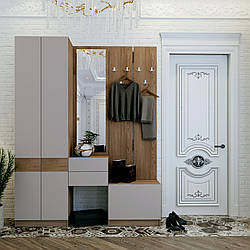 Модульний передпокій з шафою та дзеркалом у коридор, Сучасні меблі в передпокій Сола Дорос