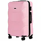 Валіза Wings PEACOCK 148 на 97 л з abs пластику розмір L на колесах, висувна ручка, кодовий замок, чорний, фото 9