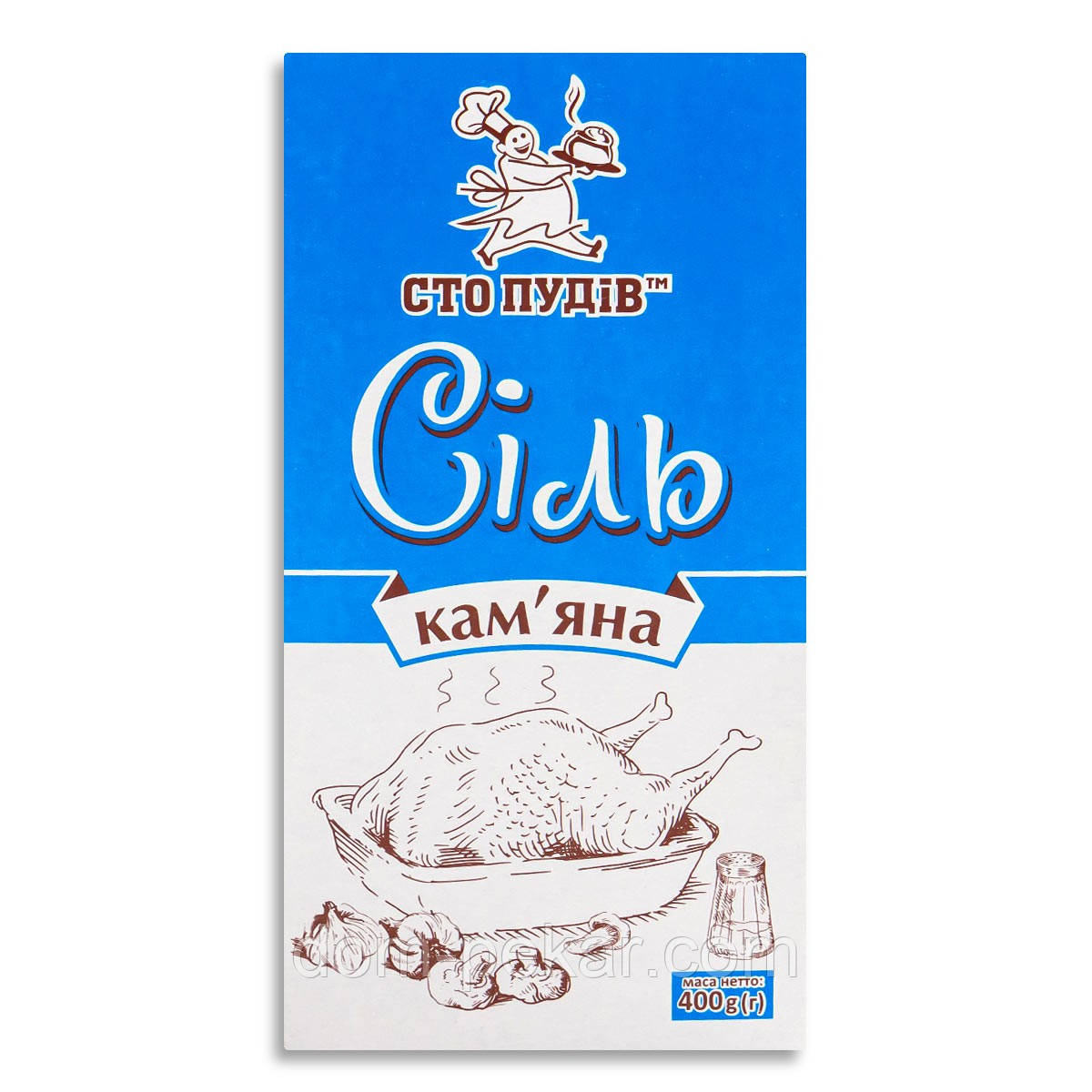 Сіль кам'яна помел 1 Сто Пудів, 400 г