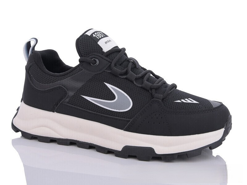 Кросівки чоловічі Stylen Gard демісезонні на шнурках чорні