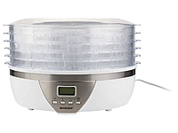 Побутова електросушарка для п'яти ярусів грибів, овочів і фруктів Silver Crest з горизонтальним обдувом