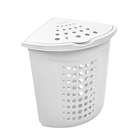 Кошик для білизни 45л кутовий білий Алеана