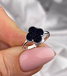 Срібне жіноче кільце каблучка конюшина з Нічь Каїра 1282.11р, фото 2