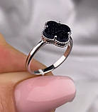 Срібне жіноче кільце каблучка конюшина з Нічь Каїра 1282.11р, фото 3