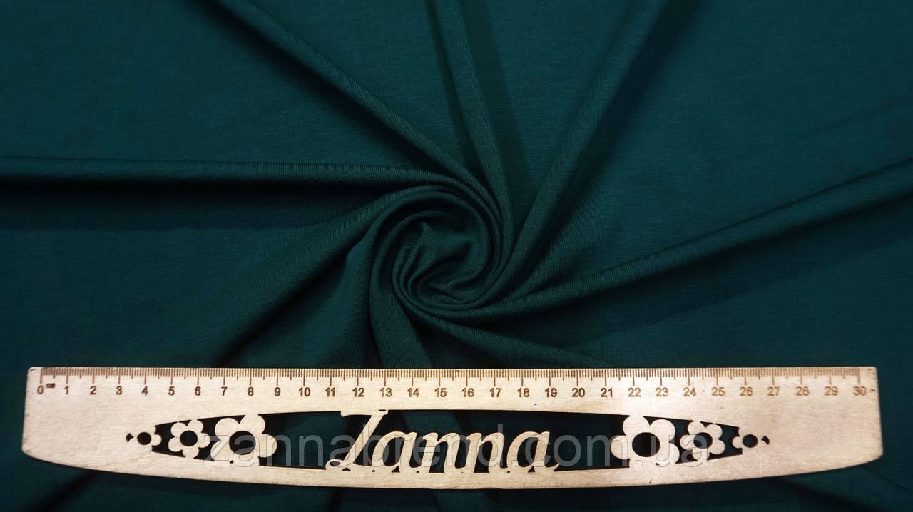 Тканина стрейч-кулір (Супрем) колір бутилочний (щільність 190 г/м2), фото 1