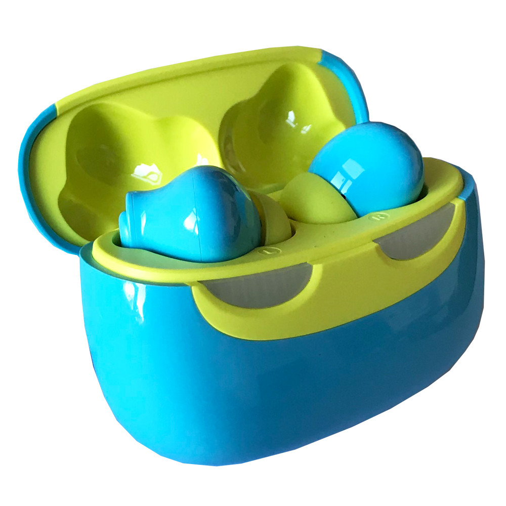 Бездротові навушники Grand Earbuds SmilePods жовто-блакитні, фото 1