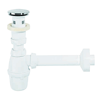 Сифон 1 1/4" d32мм для раковини с донним клапаном Click-Clack Wirquin