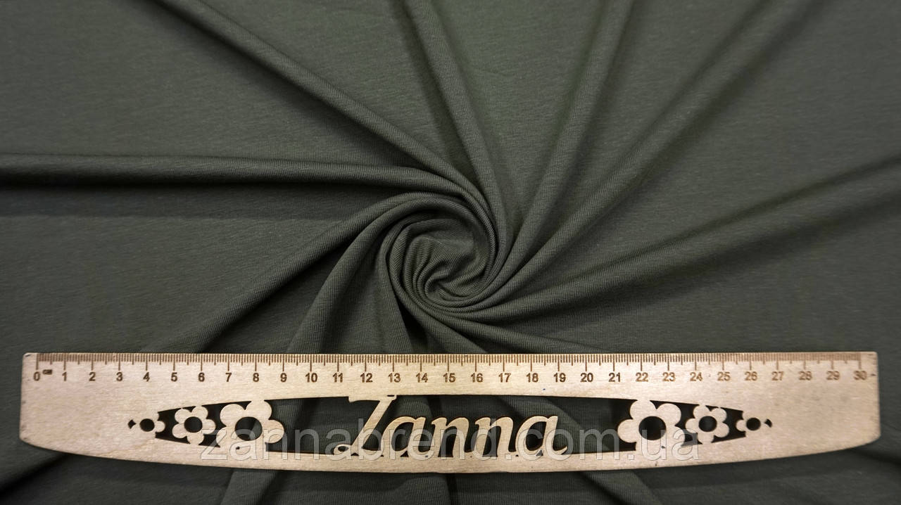 Тканина стрейч-кулір (Супрем) колір хакі (щільність 190 г/м2), фото 1