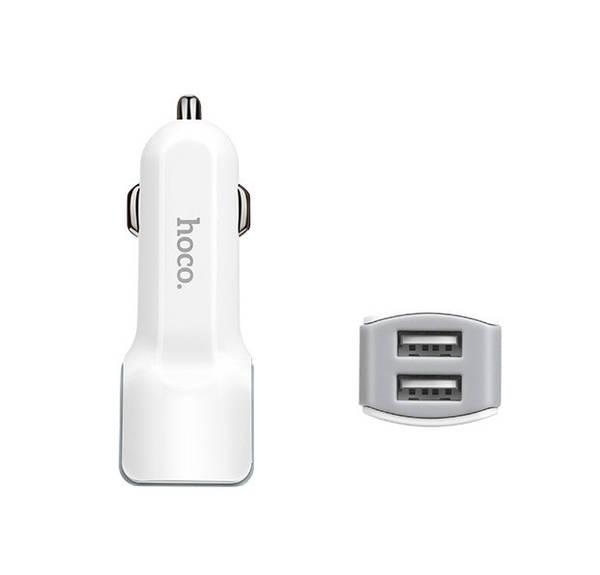 Адаптер HOCO CAR USB DOUBLE Z 23 (білий)