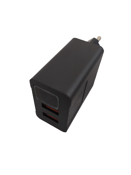 Адаптер з дисплеєм CX QC03 220v 2 USB-порту