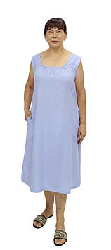 Бавовняна нічна сорочка зі штапелю