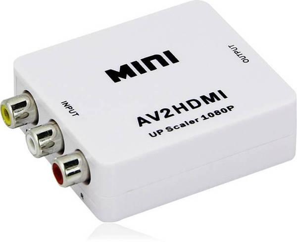 Конвертер відеосигналу AV в HDMI чорний