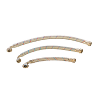 Шланг для станції d27мм M1"*F1" 80см нержавіюча сталь Lider