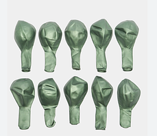 Повітряні кулі зелений хром хакі 30 см 12" Китай