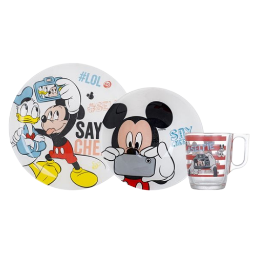Набір дитячого посуду Disney Party Mickey 3 предмети N5278 Luminarc