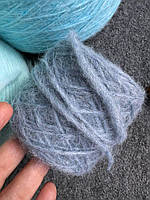 Пряжа з альпакою Barranca FіІіtaly lab лавандовий джинс 100 грамів