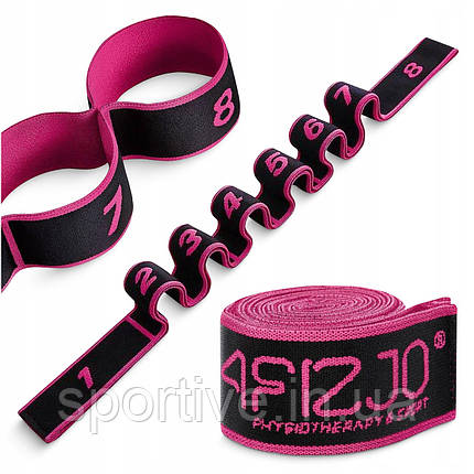 Еспандер з петлями для розтяжки 4FIZJO 90 см Black/Pink (P-5907739313782), фото 1