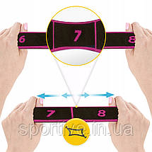 Еспандер з петлями для розтяжки 4FIZJO 90 см Black/Pink (P-5907739313782), фото 3