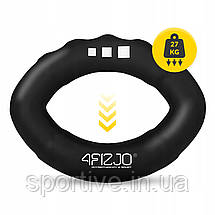 Еспандер кистьовий силіконовий 4FIZJO X-Hard 27 кг Black (P-5907739313768), фото 5