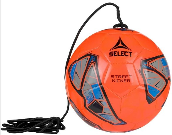 М`яч футбольний на гумці Select Street Kicker v25 помаранчевий, синій Уні (розмір 4) 099481-662, фото 1