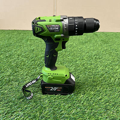 Безщітковий шуруповерт Procraft PA18BL Universal Extra (20В, 4Аг, 50нм, 2 АКБ) з додатковою рукояткою