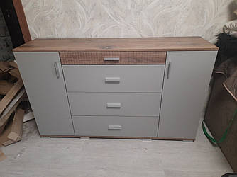 Комод Марк 1500 Сокме Дуб флагшток/Шиншила Сіра