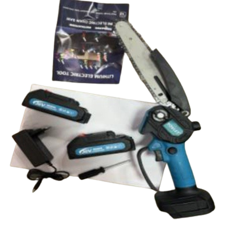 Міні ланцюгова ручна електропила з 2 акумуляторами 36V MT6 1016-14 D, фото 1