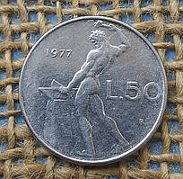 50 лiр 1977 року. Iталiя