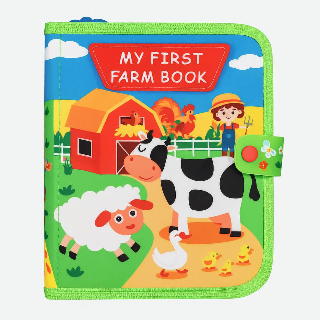 Книжка-бізіборд My First Farm Book — ферма з фетру, 10 сторінок C73097, фото 1