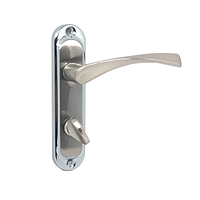 Ручка дверна на планці 62.323 WC SN/CP KEDR