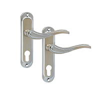 Ручка дверна на планці MINI 61.364 AL SN/CP KEDR