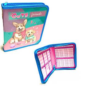 Папка для зошитів B5 на змійці для дівчинки "Corgi" KIDIS 14008 KNZ