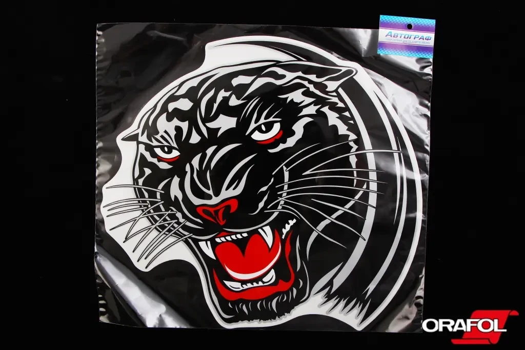 Наклейка Звірі: Пантера морда 29*27см Автограф, фото 1