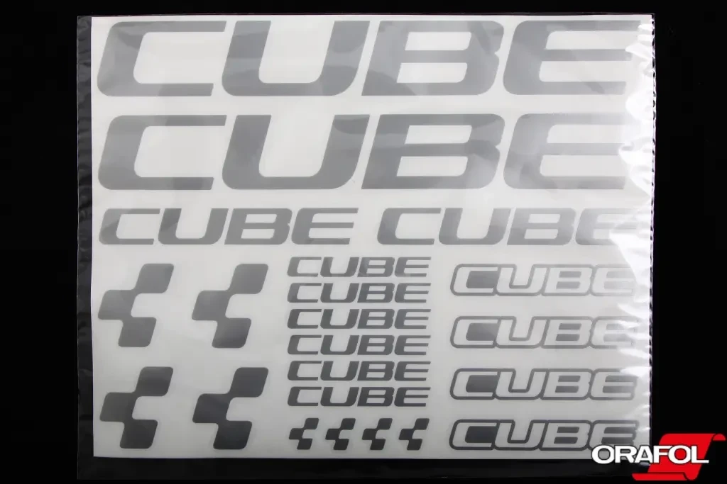 Наклейка Набір на велосипед Cube срібл., фото 1