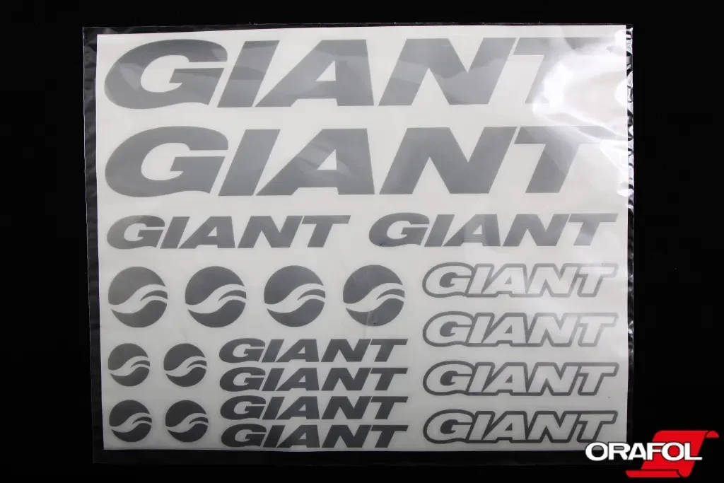 Наклейка Набір на велосипед Giant срібл., фото 1
