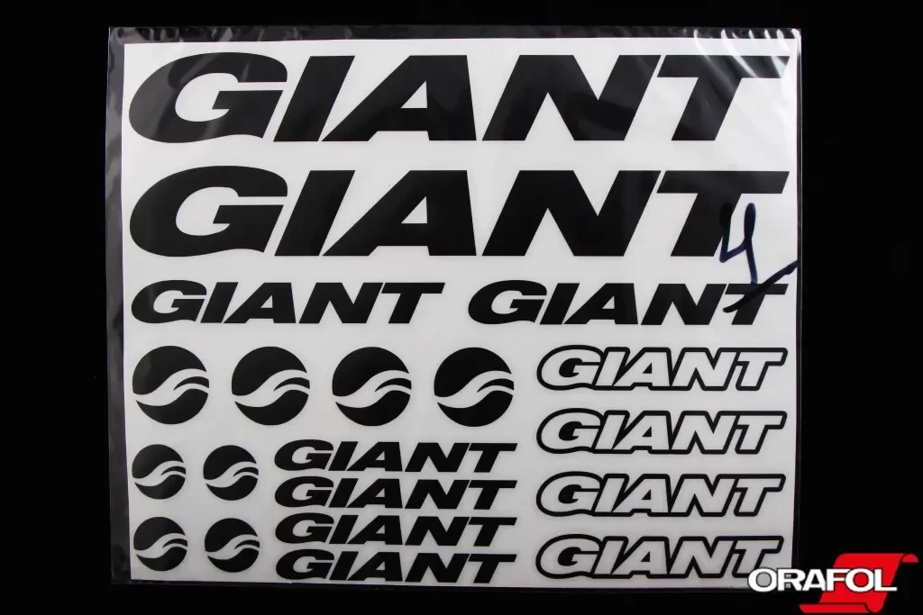 Наклейка Набір на велосипед Giant чорний, фото 1