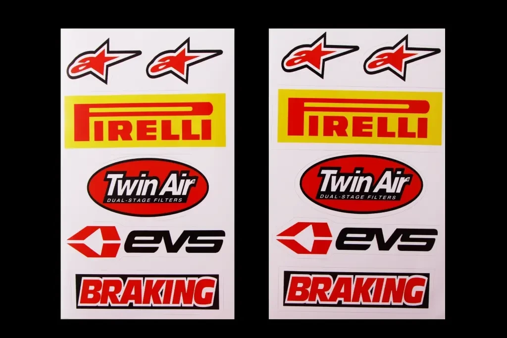 Наклейка Набір на мопед Pirelli, Twin Air, Evs, Braking (2 шт.), фото 1