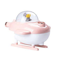 Зволожувач повітря для дитячої кімнати Літачок 220 мл, рожевий