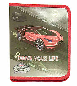 Папка для зошитів B5 на змійці для хлопчика "Drive" KIDIS 14014 KNZ