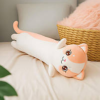 М'яка іграшка Кіт Батон рожевий 90 см - великий плюшевий кіт-подушка M16881-2, фото 2