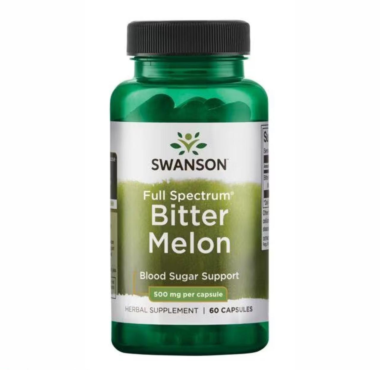 Гірка диня Swanson Full Spectrum® Bitter Melon, 500 мг, 60 веганських капсул, фото 1