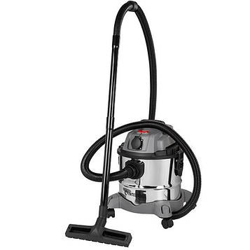 Пилосос будівельний 1.4 кВт, бак 20 л., нержавіюча сталь 410, >17кПа, розетка, HEPA фільтр INTERTOOL DT-1025