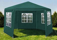 Садовий павільйон альтанка намет 6 стінок Bonro B-9007 зелений, фото 2