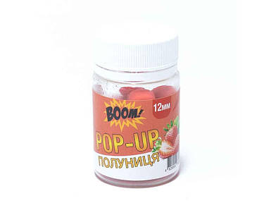Бойл риболовний (для риболовлі) плаваючий 12мм Полуниця Classic ТМ BOOM FG