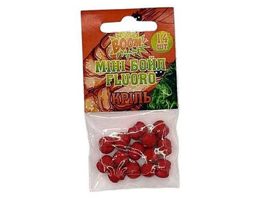 Бойл риболовний (для риболовлі) плаваючий міні Кріль 14шт Fluoro ТМ BOOM FG